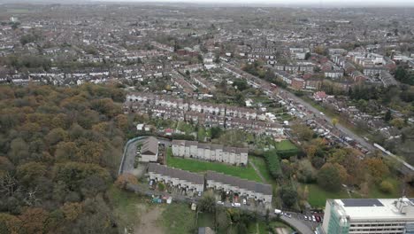 north chingford london aerial 4k footage