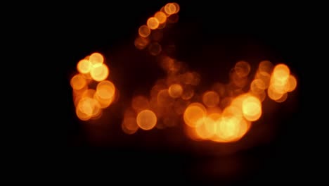 out of focus orange sparks - fire bokeh