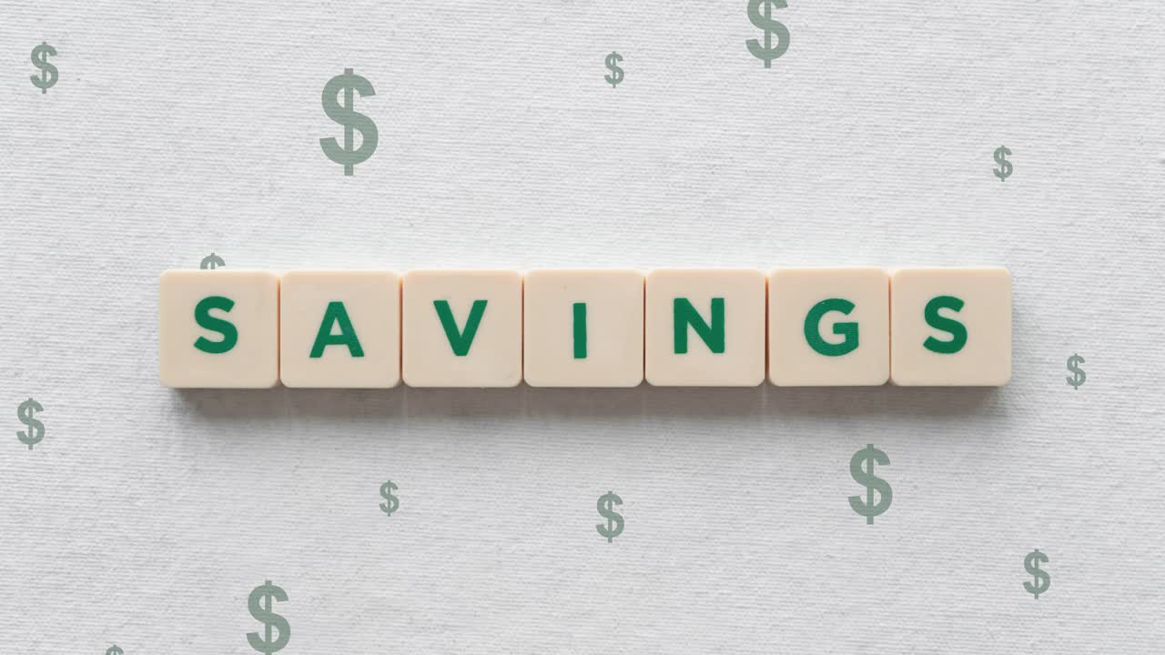 Concept Of Good Savings With Dollar Signs In The Background