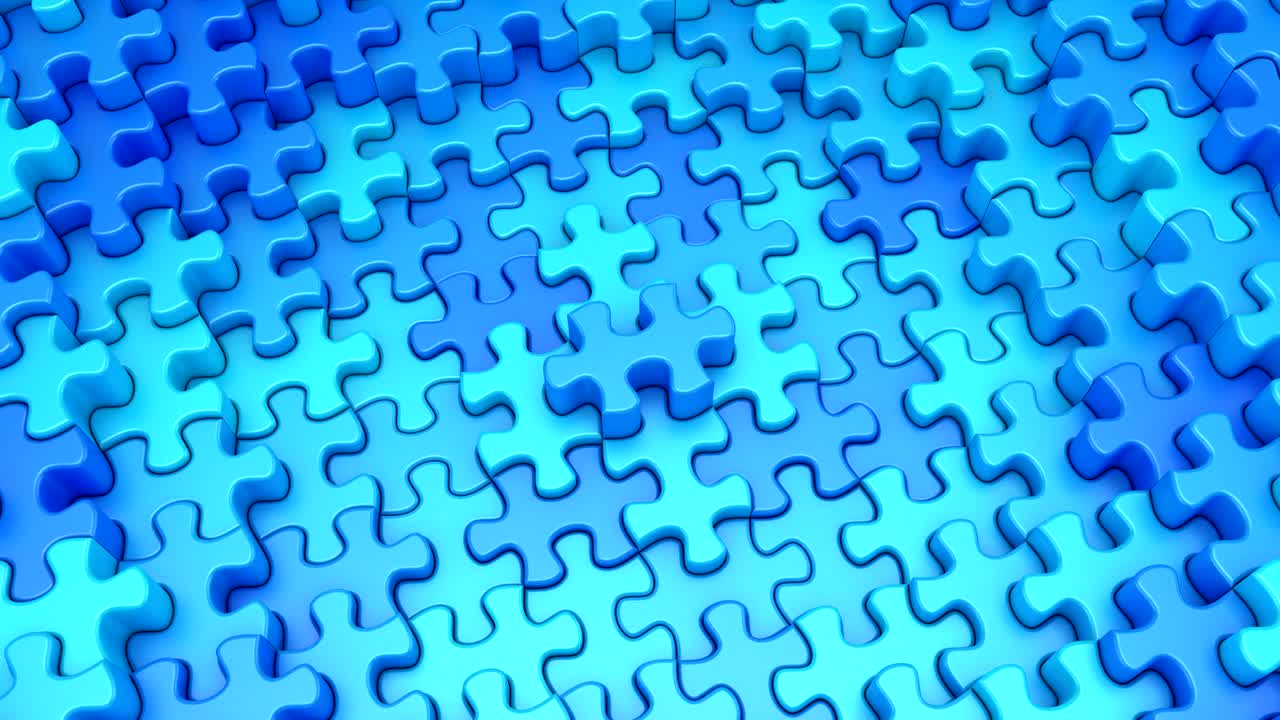 los rompecabezas formaron una onda