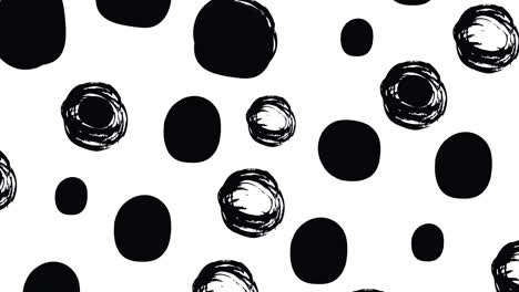 Animation-of-black-dots-repeated-on-white-backgroud