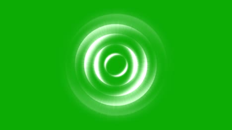 spinning circular waves motion graphics with green screen background