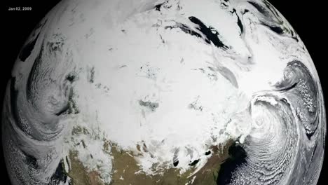 nasa animation of a globe spinning from space with an emphasis on global warming and climate 1