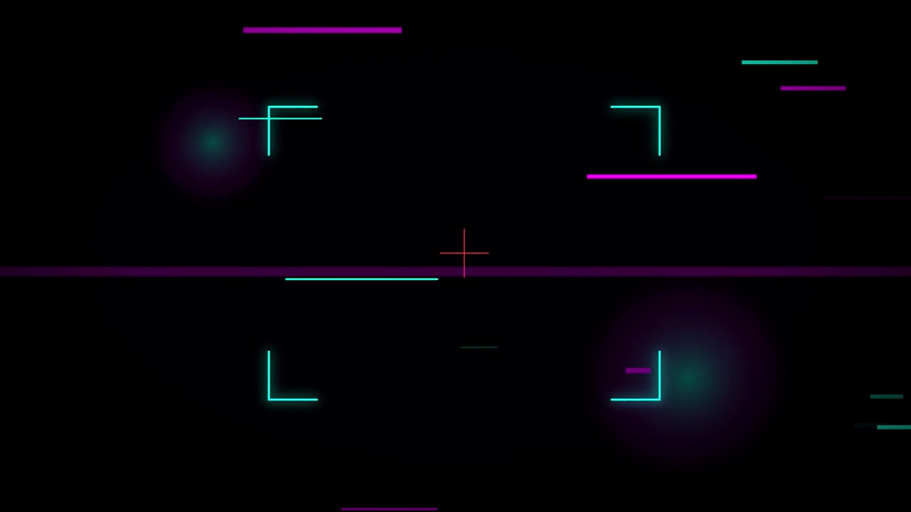 Digital Camera Viewfinder Overlay with Glitch Effects
