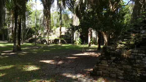 los stands en el sitio maya de kohunlich - quintana roo, méxico