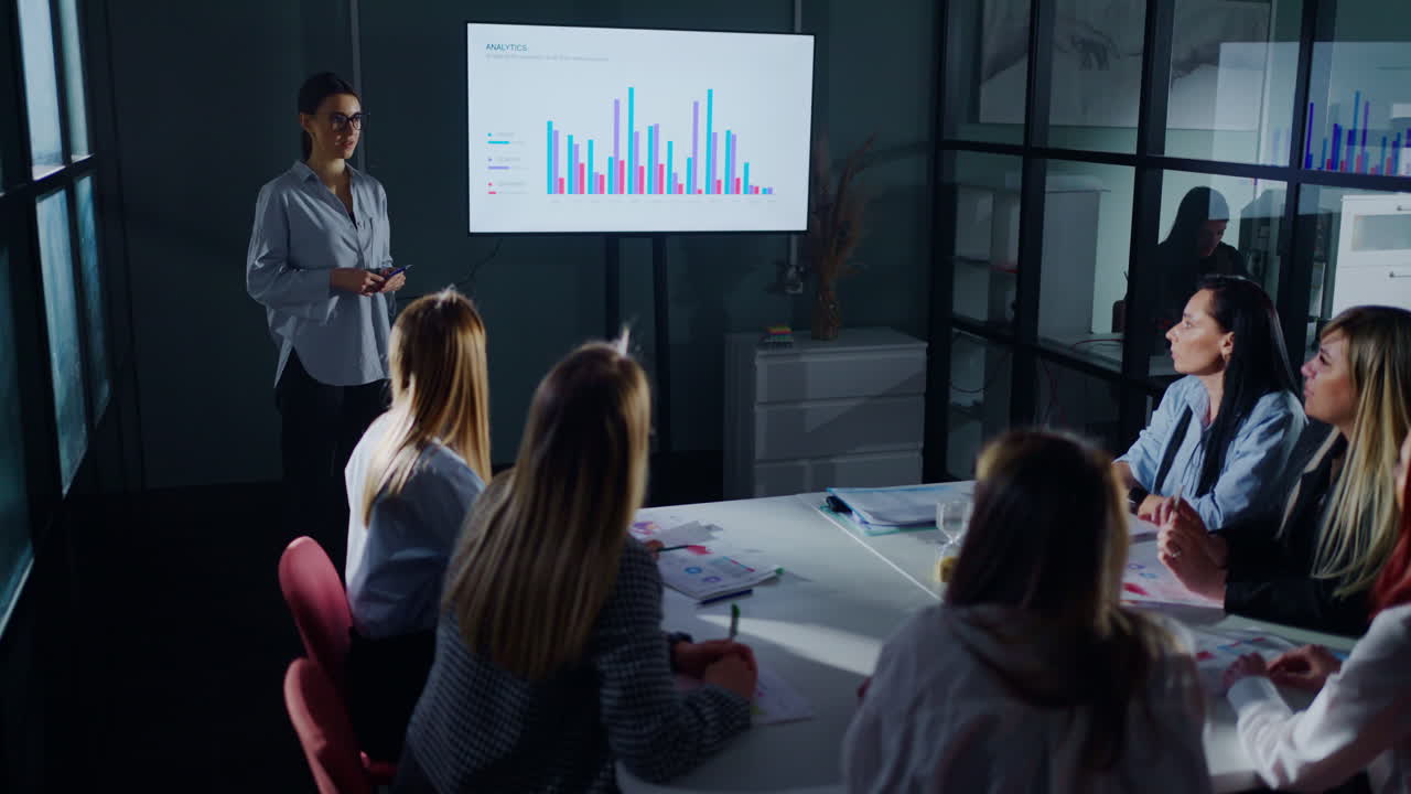 presentación de la reunión de negocios