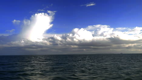 Looking-at-the-sea-and-sky-on-the-boat-in-Krabi