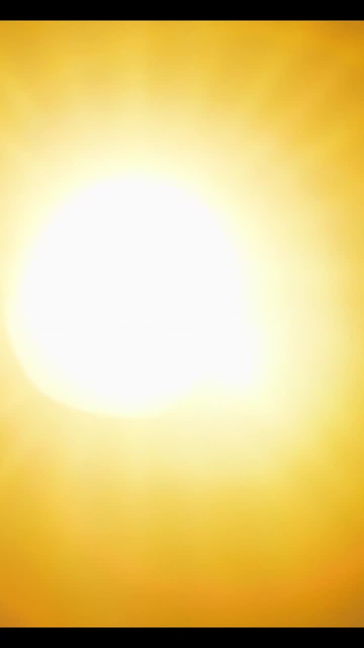 Bright Sun with Lens Flare Effect and Optical Glow
