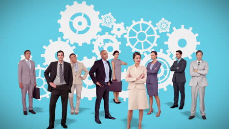 Business-team-standing-against-cogs-animation