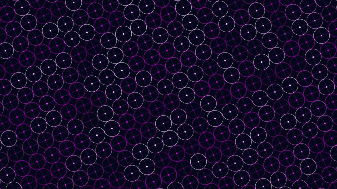 Neon green circles pattern with dots