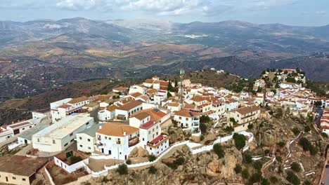 balcony of the axarquía landmark, panoramic aerial view, vacation location