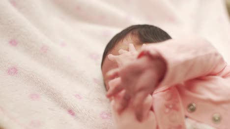 static shot of a newborn baby