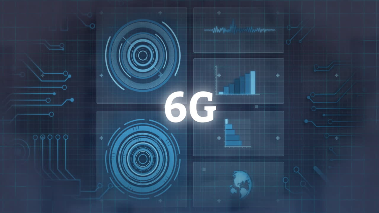 Animation of digital data processing and 6g text