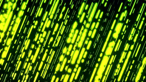 abstract particles yellow color in dark green background