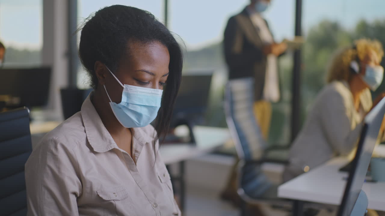 Woman Working From Home During Covid-19 Pandemic
