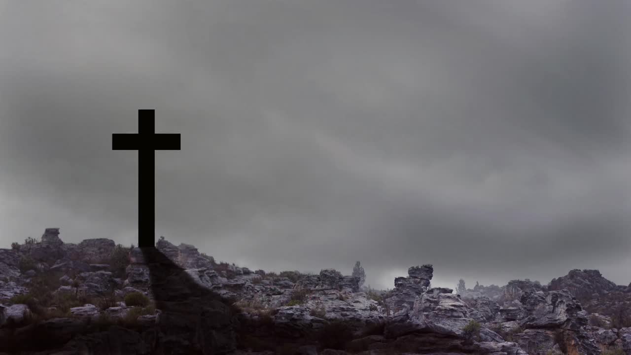 종교적인 부활절 일요일 좋은 금요일 애니메이션 4k