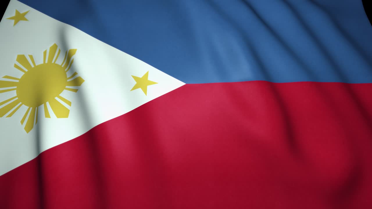 현실적인 필리핀 발을 흔드는 배경. 루프 애니메이션