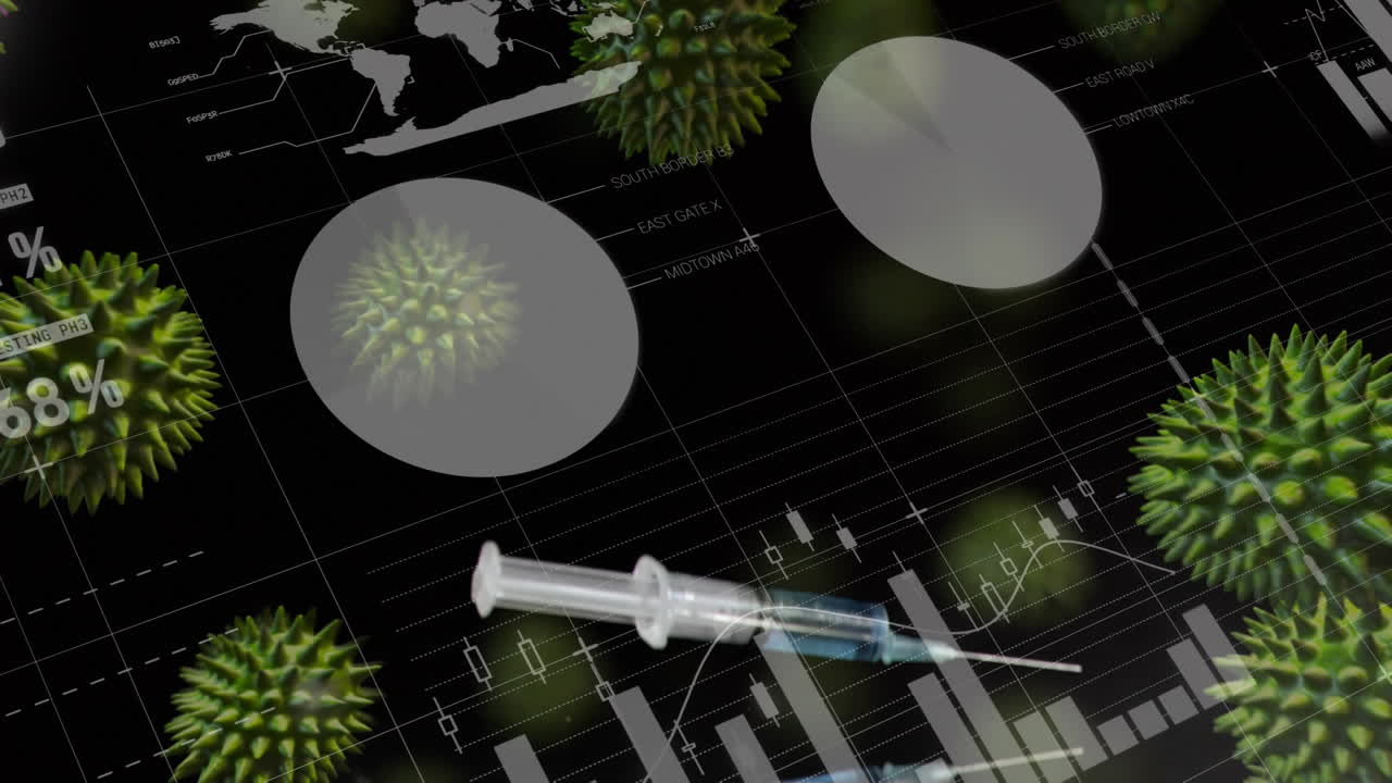 코로나19 세포의 이동에 대한 통계적 데이터 처리