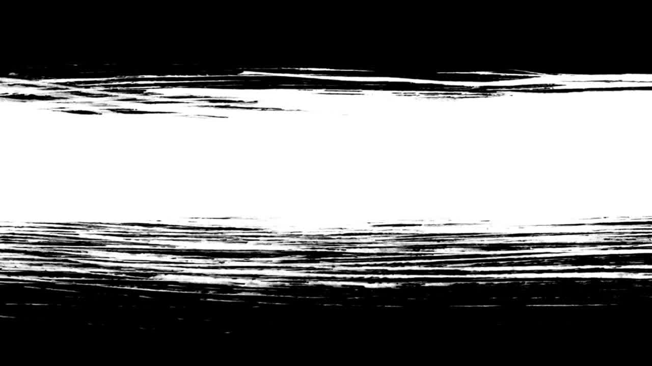 Dynamic Black and White Ink Brush Stroke Transition