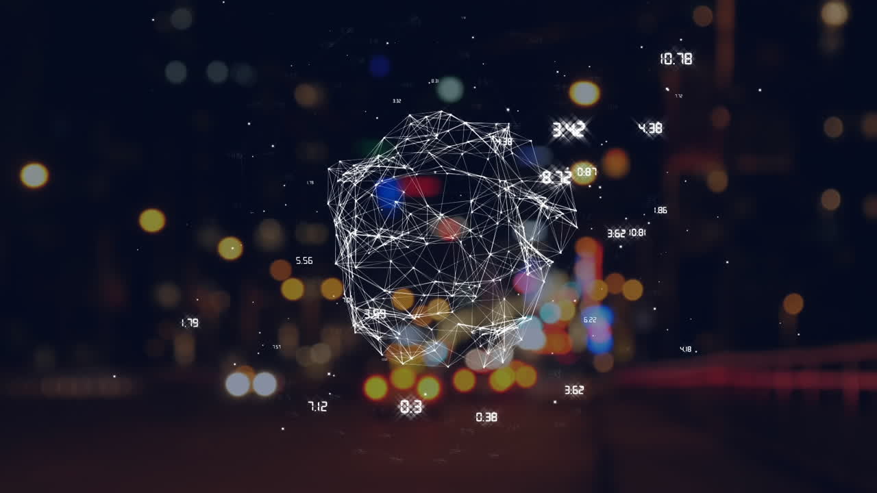 animación de un globo giratorio con diferencias de tiempo