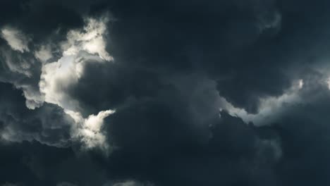 thick dark black clouds, thunderstorm background