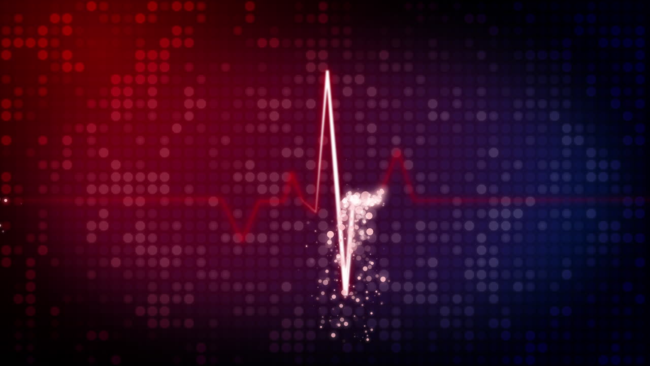 ecg 심장 박동 그래픽