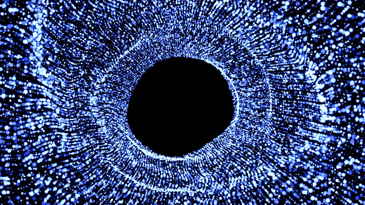 Abstract background with flow particles. Digital backdrop