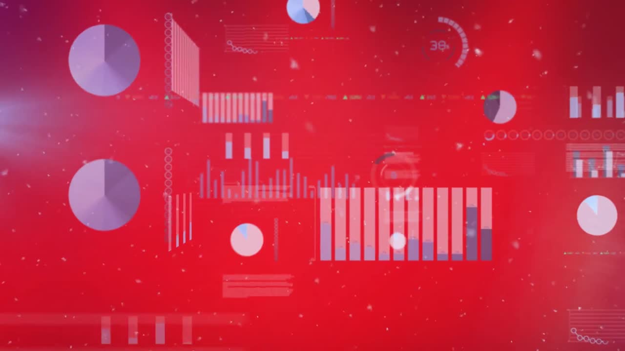 Animation of data processing over spots