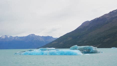 floating iceberg on a perito morento glacier in patagonia, argentina