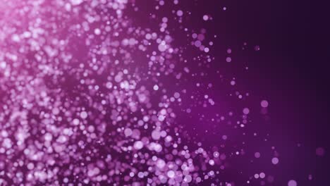 el fondo bokeh de la onda de partículas abstractas de 4k - púrpura, rosa - hermoso bucle de brillo