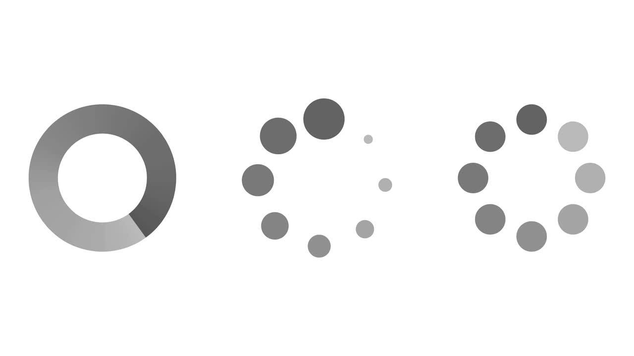 cargando los iconos del conjunto de vídeo 4k.