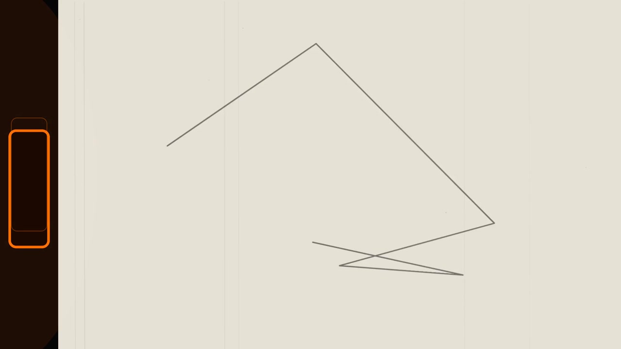 Abstract Geometric Line Drawings on Vintage Film Background
