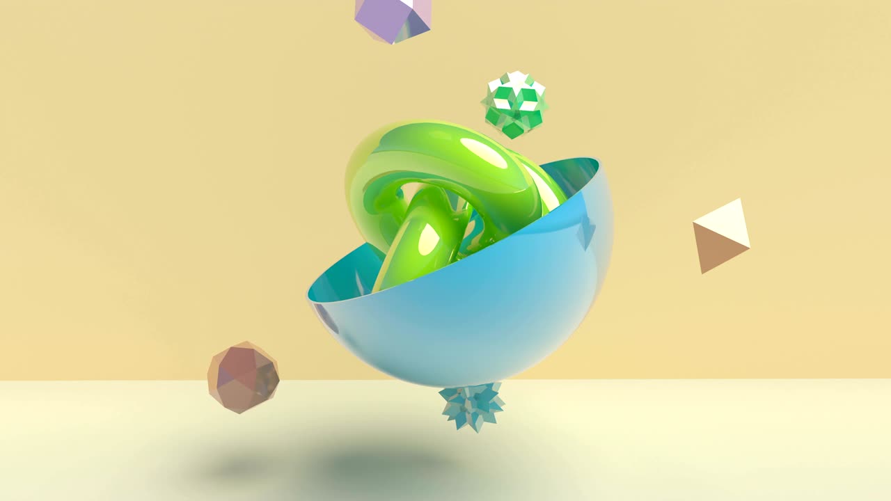 3d 미니멀 모션 디자인 4k