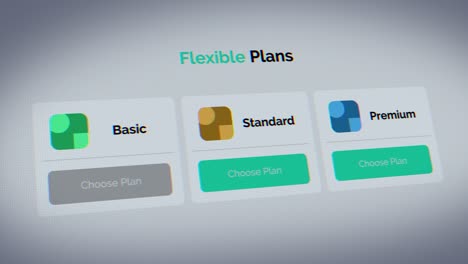 choosing the basic plan in the user interface subscription table.