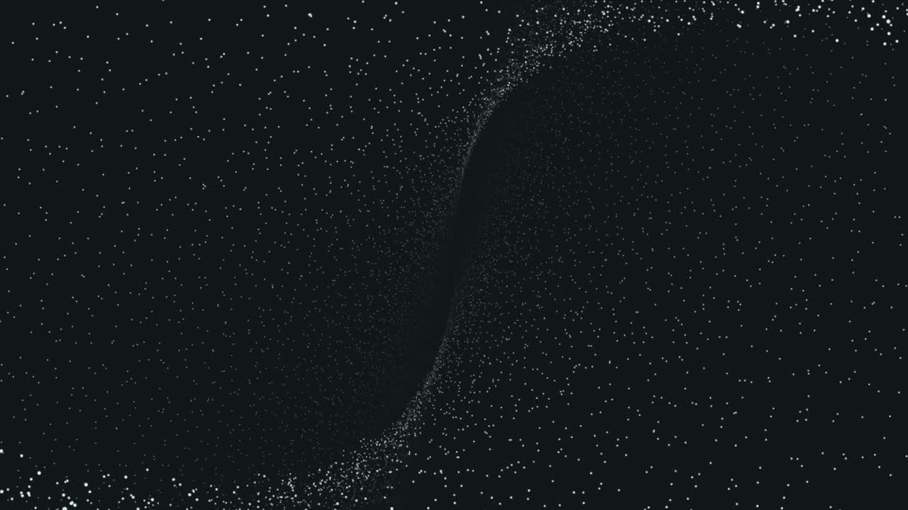 Abstract Spiral Tunnel of Particles