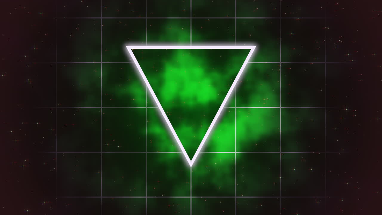 추상적 인 배경 1에 모션 복고풍 삼각형