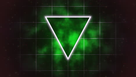 Motion retro triangle on abstract background 1