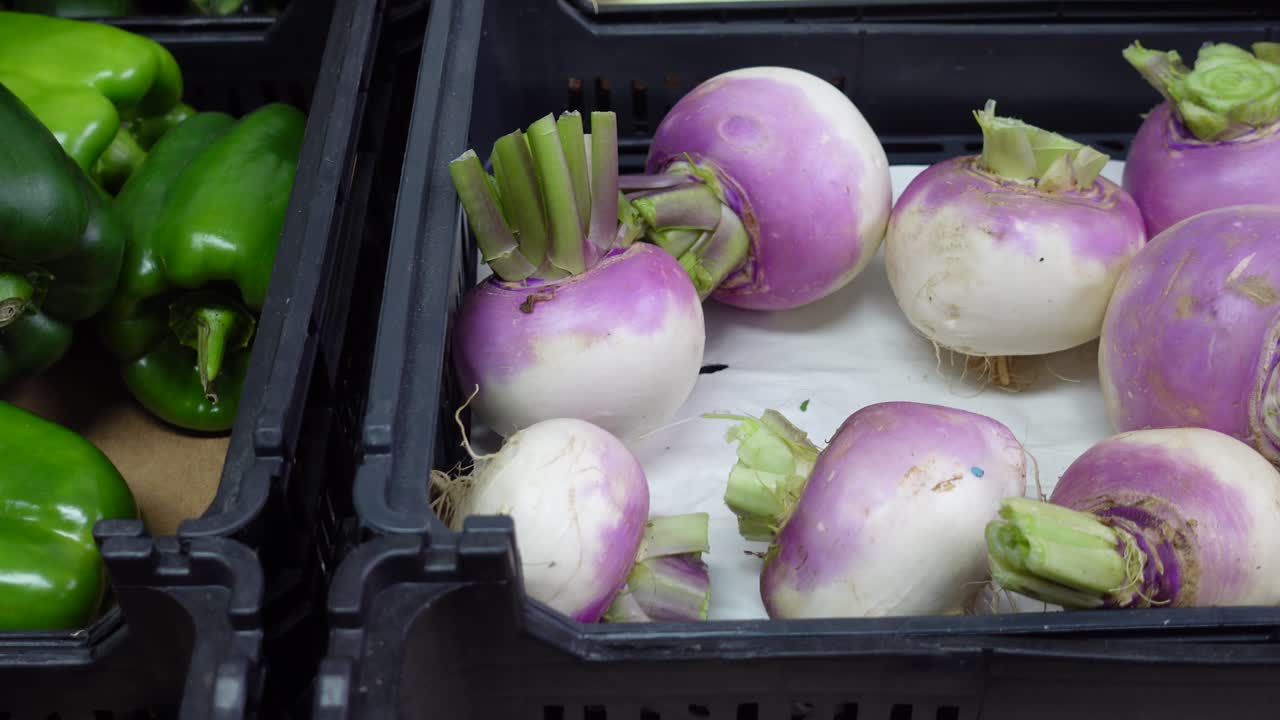 Background with Products at the Vegetable Market