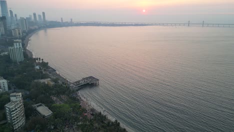 Dadar-city-and-Dadar-chow-patty-beach-evening-360d-bird-eye-view-mumbai