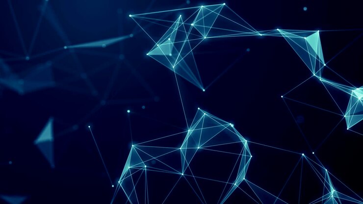 Plexus abstract network titles technology science background loop