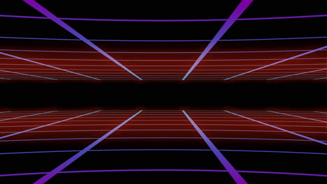 abstract 80s retro neon grid horizontal perfect loop