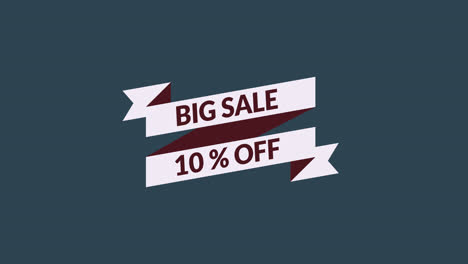 big-sale-10%-off-motion-graphic-video-with-alpha-channel-transparent-background.-sale-promotion,-advertising,-marketing,-website.-Royalty-free-Stock-4K-Footage.