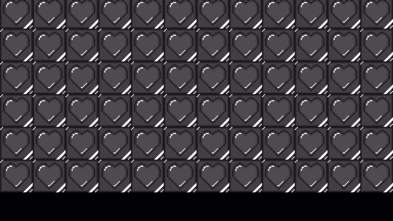 Pixel art tile heart Transitions. 1080p - 30 fps - Alpha Channel (6)