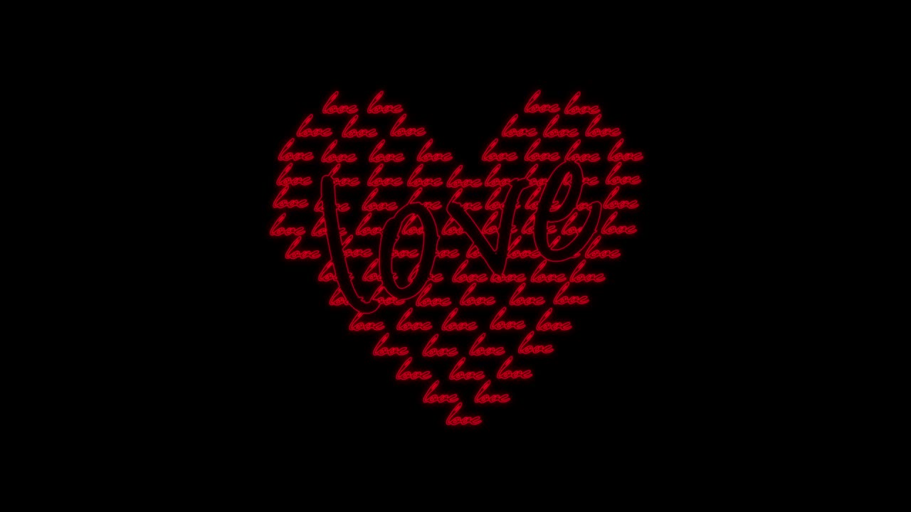 animación sin fisuras de corazón y palabras en diferentes idiomas. diseños románticos para el día de san valentín, el día de la madre y las fiestas. para tarjetas de felicitación, pancartas, carteles. video en primer plano en 4k.