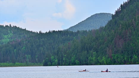 paddling serenity: kayaking on the calm waters of paul lake