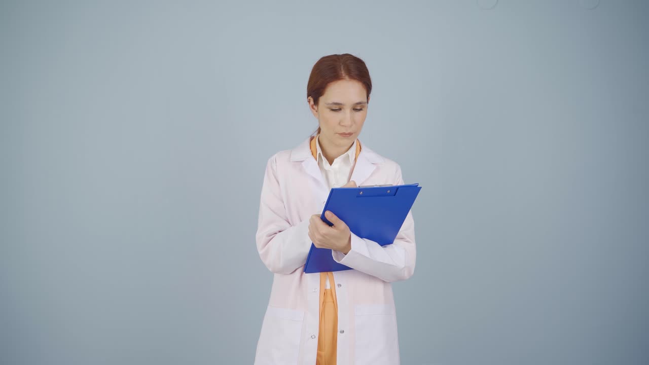 el médico psiquiatra tomando notas.