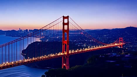 majestic views of the golden gate bridge showcase the stunning light transitions from dawn to night in san francisco