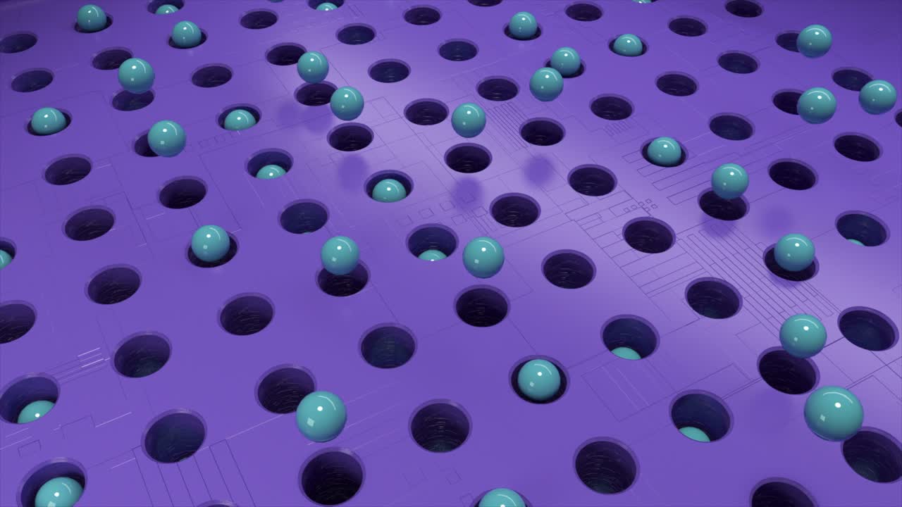 patrón geométrico abstracto con esferas y agujeros