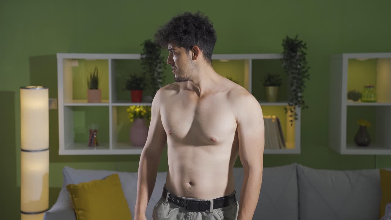 우울한 젊은이의 초상화입니다.