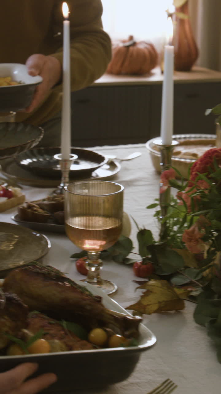 Cozy Thanksgiving Dinner Scene